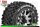 Louise RC - MFT - ST-UPHILL - 1-10 Monster Truck Komplettradsatz - Montiert - Sport - Bead-Lock 2.8 Felgen Schwarz-Chrom - 1/2-Offset - Hex 12mm  - L-T3313SBCH
