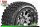 Louise RC - MFT - ST-HUMMER - 1-10 Monster Truck Komplettradsatz - Montiert - Sport - Bead-Lock 2.8 Felgen Schwarz-Chrom - 0-Offset - Hex 12mm  - L-T3314SBC