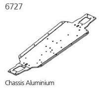Chassis Aluminium Truggy 1:8 Top Line