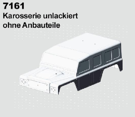 7161 | Karosserie DF-4J unlackiert (ohne Anbauteile)