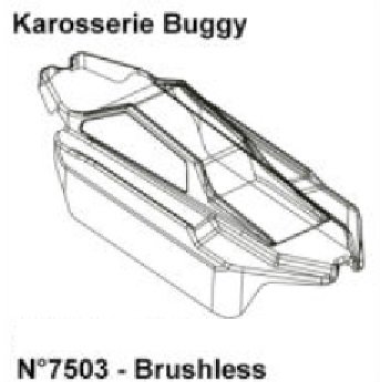 DF Models 7503 | Karosserie Destructor BBL brushed