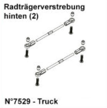 DF Models 7529 | Radträgerverstrebung hinten Truck (2)