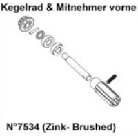 DF Models 7534 | Kegelradeinheit vorne (Zink)