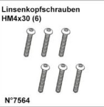 DF Models 7564 | Linsenkopfschrauben HM4x30 (6)
