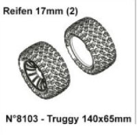 Reifen (2) Truggy 17mm