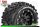 Louise RC - MFT - MT-UPHILL - 1-10 Monster Truck Komplettradsatz - Montiert - Sport - Bead-Lock 2.8 Felgen Schwarz - 1/2-Offset - Hex 14mm  - L-T3309SBM