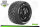 Louise RC - MFT - MT-ROCKET - 1-8 Monster Truck Komplettradsatz - Fertig Verklebt - Sport - Bead Style 3.8 Felgen Schwarz-Chrom - 0-Offset - Hex 17mm - L-T3320BC