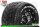 Louise RC - MFT - MT-ROCKET - Maxx Komplettradsatz - Montiert - Sport - Bead-Lock 2.8 Felgen Schwarz-Chrom - 1/2-Offset - Hex 17mm - L-T3328SBC