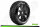 Louise RC - B-PIRATE - 1-8 Buggy Komplettradsatz - Fertig Verklebt - Super Soft - Speichenfelgen Schwarz - Hex 17mm - L-T3126VB