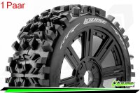 Louise RC - B-PIONEER - 1-8 Buggy --Inhalt: 2 Reifen-- Fertig Verklebt - Soft - Speichenfelgen Schwarz - Hex 17mm - L-T3130SB