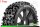 Louise RC - B-PIONEER - 1-8 Buggy Komplettradsatz - Fertig Verklebt - Soft - Speichenfelgen Schwarz - Hex 17mm - L-T3130SB
