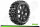 Louise RC - B-PIONEER - 1-8 Buggy Komplettradsatz - Fertig Verklebt - Soft - Speichenfelgen Schwarz - Hex 17mm - L-T3130SB