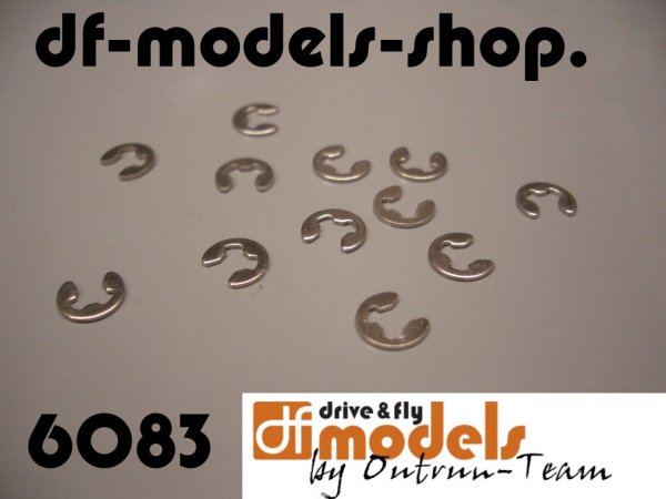 DF Models 6083 | E-Clip Sicherungsringe 2,5mm (12)