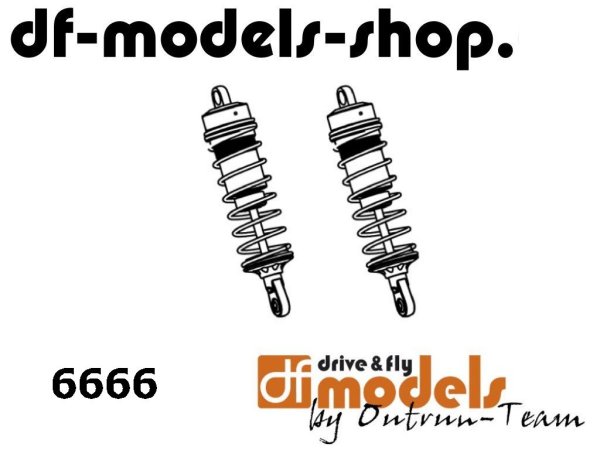 DF Models 6666 | Stoßdämpfer hinten, Street Racer 1:8